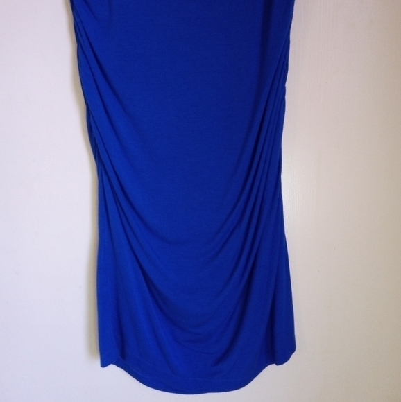 Apt 9 cobalt blue ruched jersey knit maxi dress women's size medium - Picture 6 of 6